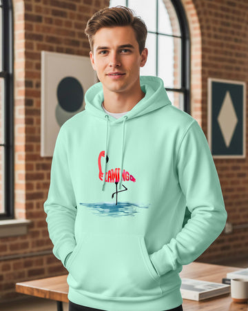 Unisex Flamingo Graphic Premium Hoodie | Regular Fit