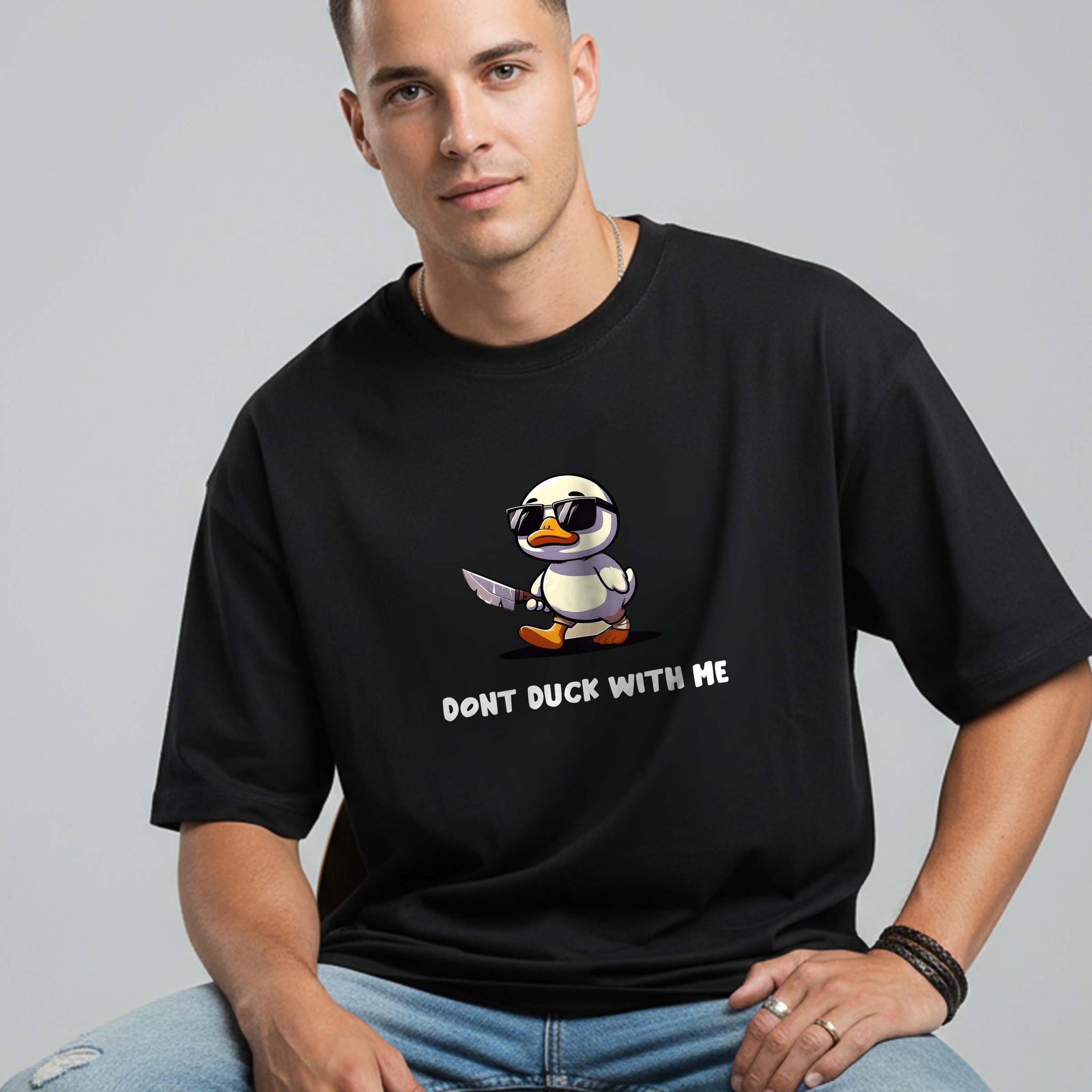 Unisex Don't Duck Premium T-Shirt | Oversize Fit