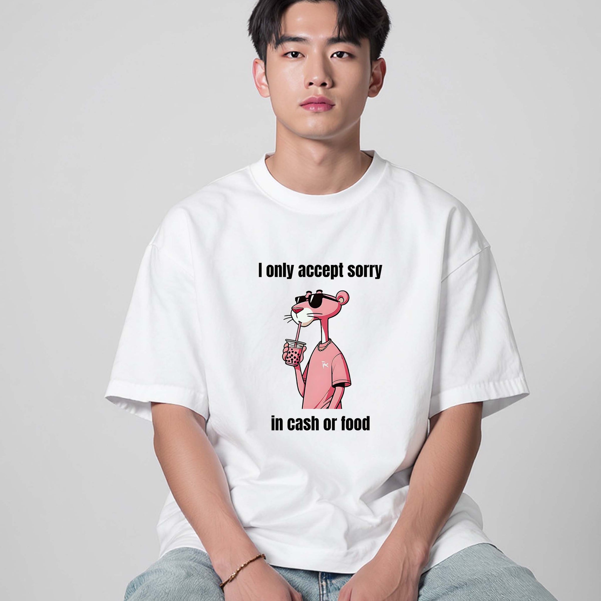 Unisex Accept Sorry T-Shirt | Oversize Fit