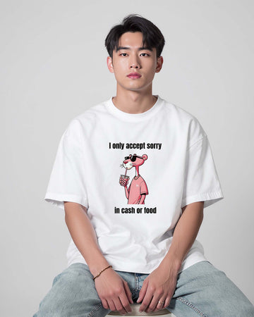 Unisex Accept Sorry T-Shirt | Oversize Fit